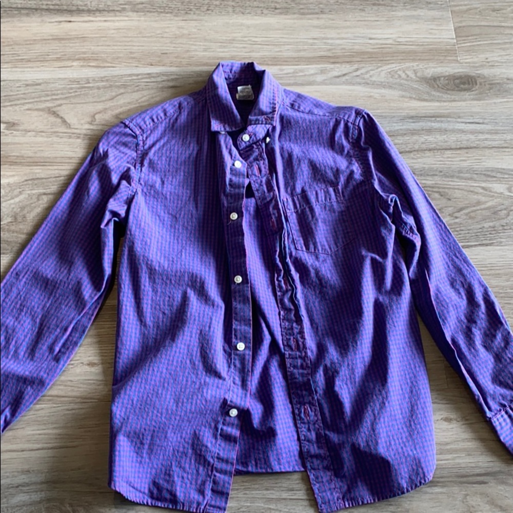 J crew cuts size 12 boys gingham shirt